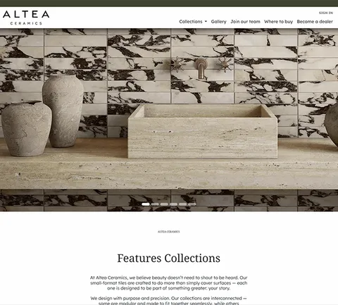 Altea Ceramics project screenshot