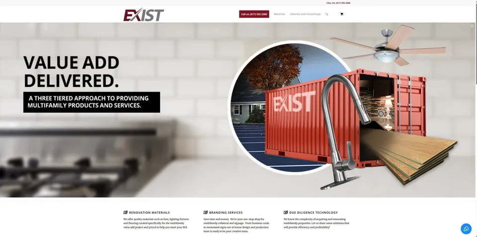 Exist Multifamily construction and renovation materials