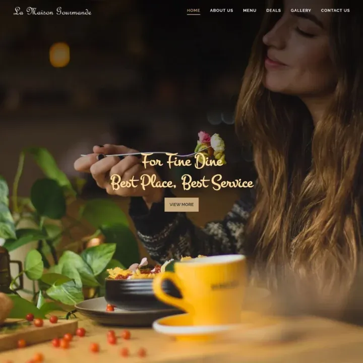 LA MAISON restaurant website