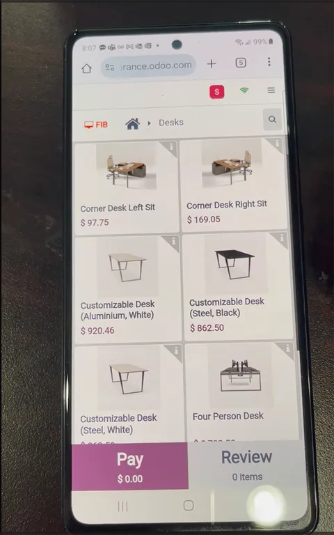 Odoo Mobile Pay: Card Payments Built Into Odoo POS project screenshot