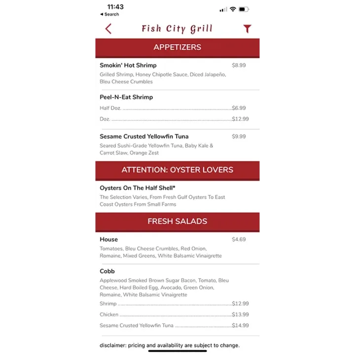 Restaurants Android App