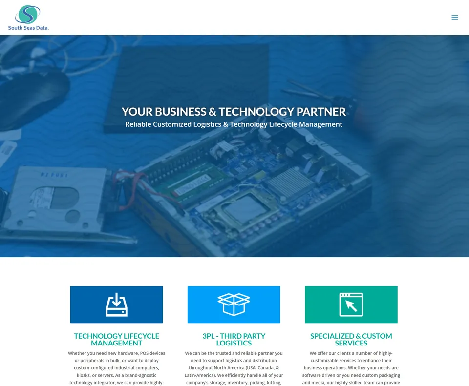South Seas Data IT lifecycle management and logistics